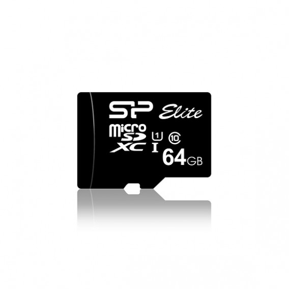 Карта памяти microSDHC Silicon Power 64Gb Class 10 Elite UHS-I без адап