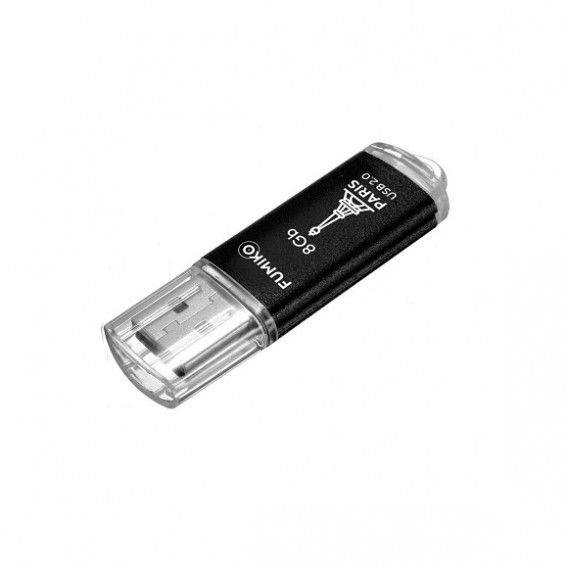 Флэш-диск Fumiko 8GB USB 2.0 Paris черный