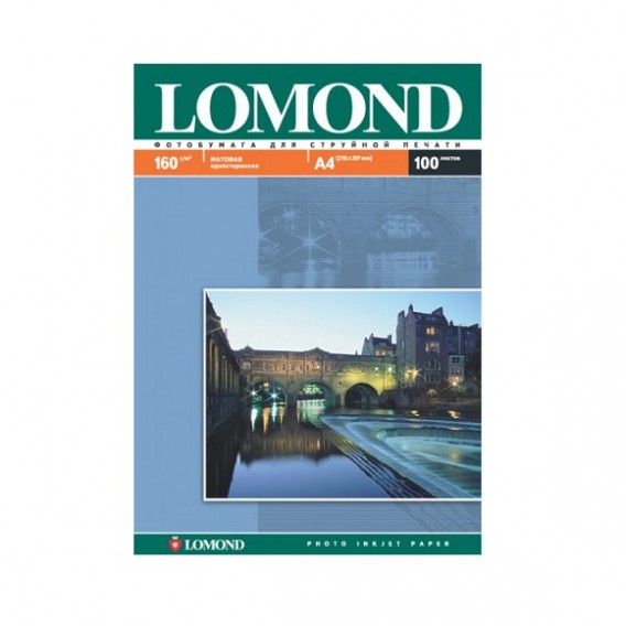 Бумага Lomond матовая A4, 160г /100 листов (0102005)/12
