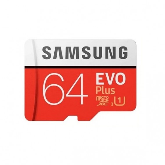 Карта памяти microSDHC Samsung 64Gb Class10 Evo Plus U1 (130Mb/s) с адап
