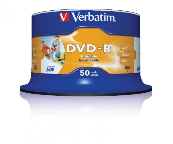 Verbatim DVD-R 4.7Gb 16x Cake box /50 Printable
