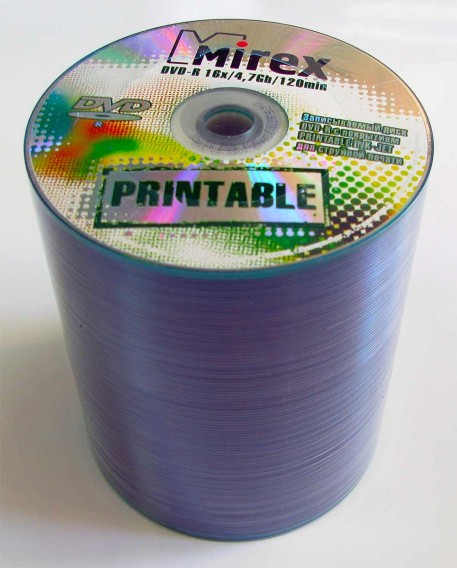 Mirex DVD-R 4,7Gb 16x Bulk 1/100/500 Printable