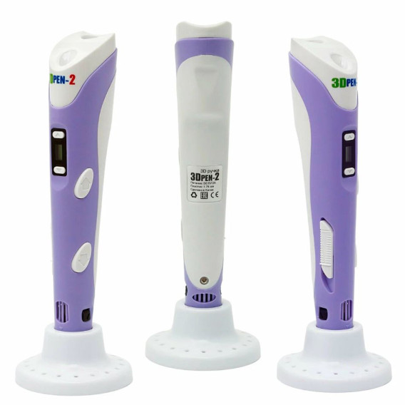 3D ручка PEN-3 фиолетовая (PLA\ABS)