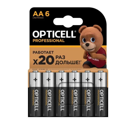 Батарейка Opticell LR6 Professional BL 6/72
