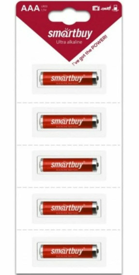 Батарейка SmartBuy LR03 BL 5/60/600 strip