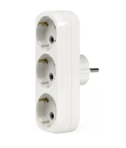 Разветвитель на 3 розетки, линейный с заземл., 16А, Smartbuy SBE-16-A02-3z