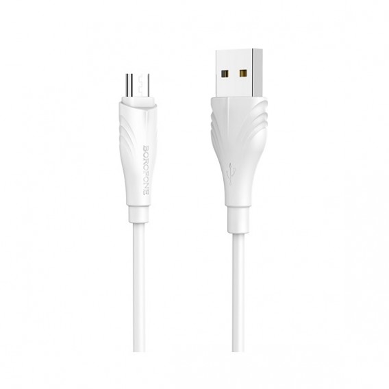 Кабель USB - microUSB Borofone BX18 3м 2,4А ПВХ