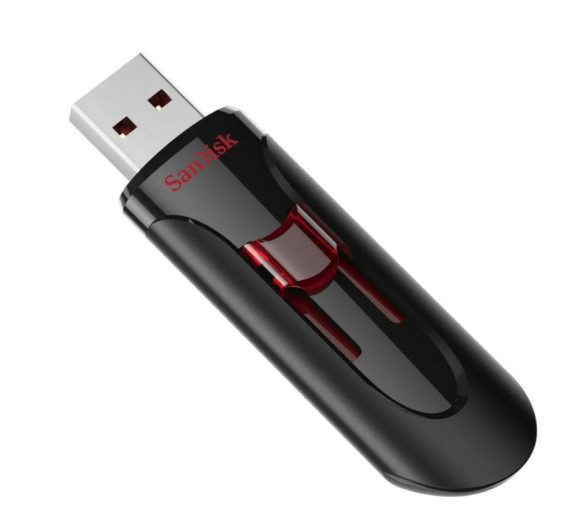 Флэш-диск SanDisk 256GB USB 2.0 CZ60 Cruzer Glide черный