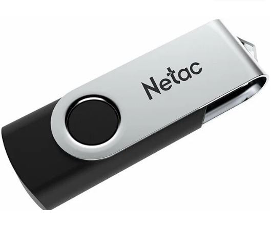 Флэш-диск Netac 8GB USB 2.0 U505 черный/серебро
