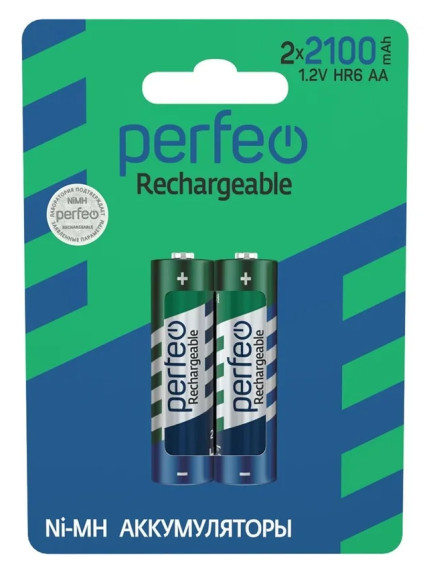 Аккумулятор Perfeo R6 2100mAh Ni-Mh BL 2/60