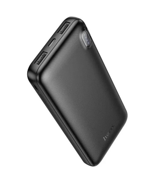 Внешний аккумулятор 10000mAh Hoco J128 (in - T,M/out - 2U) черный