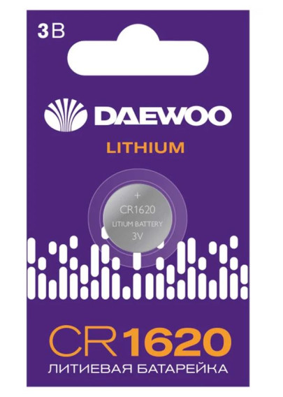 Батарейка Daewoo CR 1620 BL 1/10