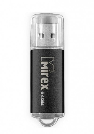 Флэш-диск Mirex 64Gb USB 2.0 UNIT черный