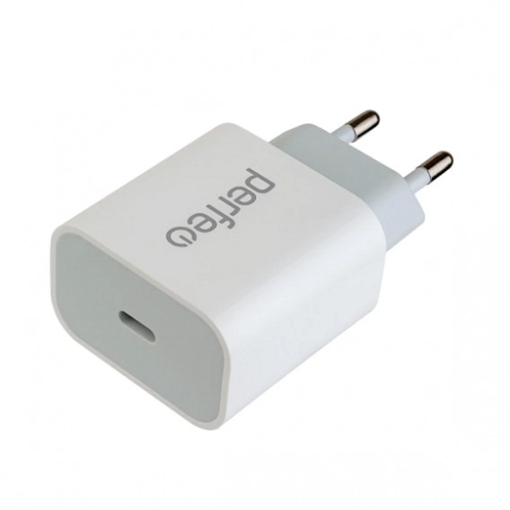 Адаптер сетевой Type-C PD20W белый Perfeo I4641