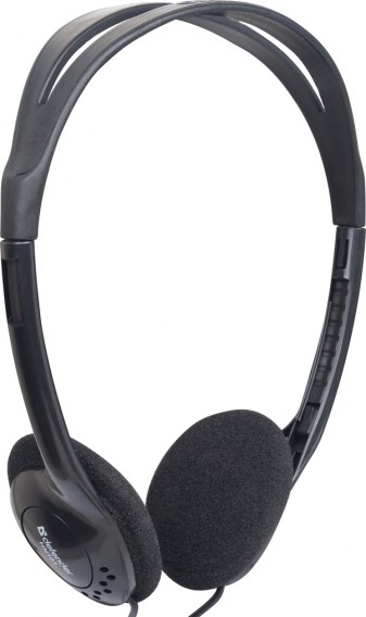 Наушники Defender Aura 101 черные 63101 (накладные/3,5/L=1,8м)