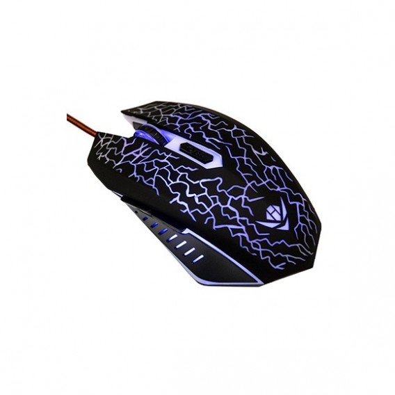 Мышь проводная Nakatomi MOG-15U USB, игровая, черная 91995