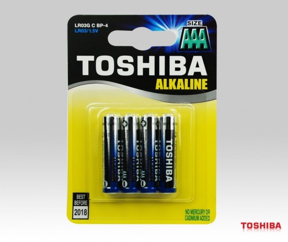 Батарейка Toshiba LR03 BL 4/48/192