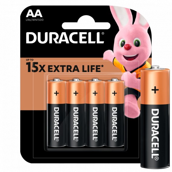 Батарейка Duracell LR6 Basic/Plus BL 4/80