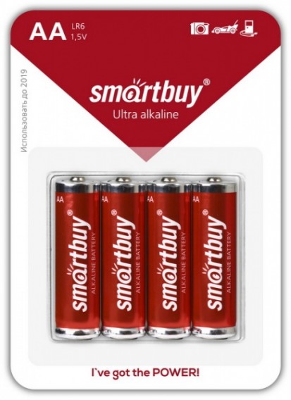 Батарейка SmartBuy LR6 BL 4/48/480