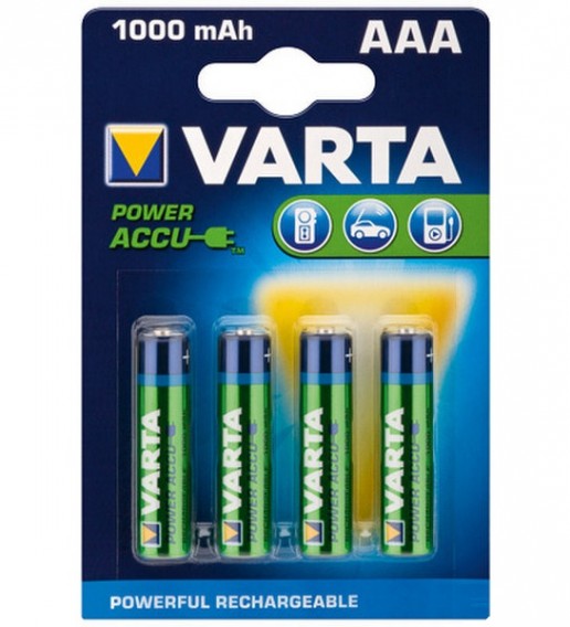 Аккумулятор Varta R03 1000mAh Ni-Mh BL 4/40 предзаряженный