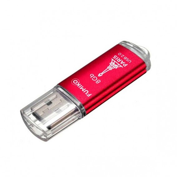 Флэш-диск Fumiko 8GB USB 2.0 Paris красный
