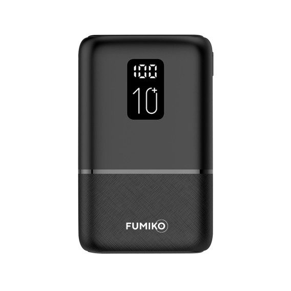 Внешний аккумулятор 20000mAh Fumiko PB11 (in - T,M/out - 2U,T) дисплей, черный