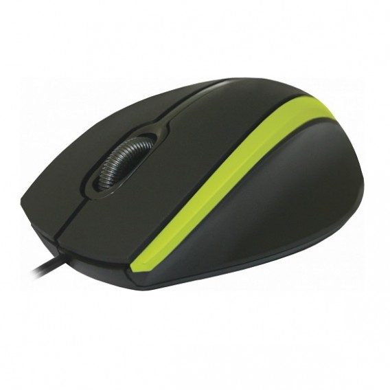 Мышь Defender MM-340 USB, черно-зеленая 52346