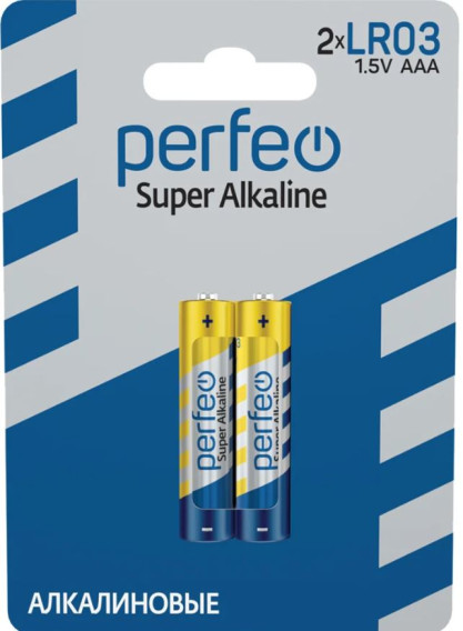Батарейка Perfeo LR03 Super Alkaline BL 2/60