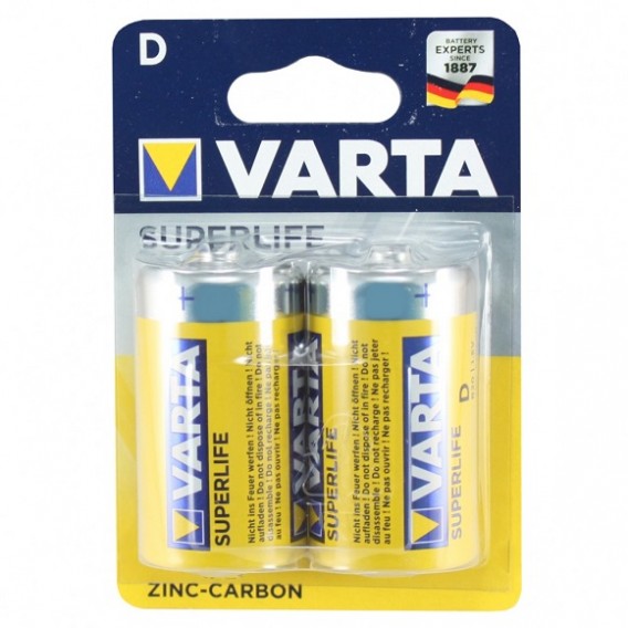 Батарейка Varta R20 Super BL 2/24/120