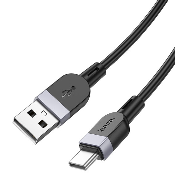 Кабель USB - Type-C 2м Hoco X109  3А/18W, силикон, черный