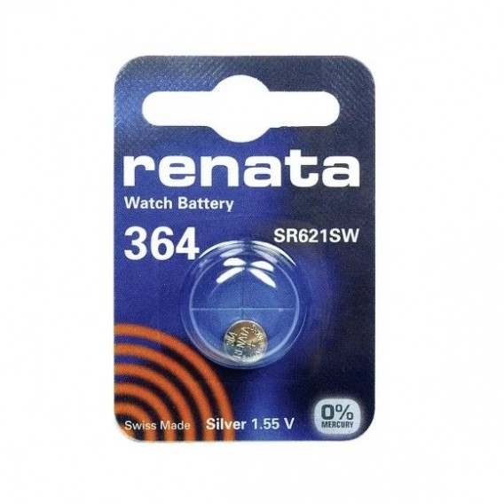 Батарейка Renata 364 (SR621SW) BL 1/10/100