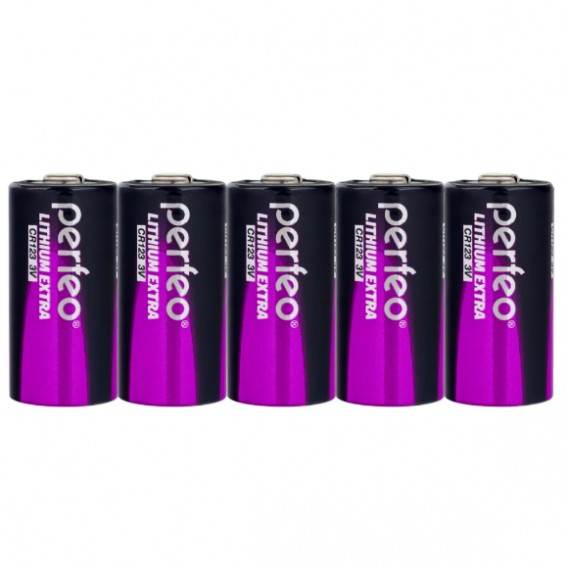 Батарейка CR123A Perfeo Extra sh 5/50