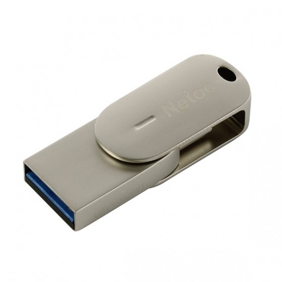 Флэш-диск Netac 16GB USB 3.0 U785С Dual (USB+TypeC) серебристый