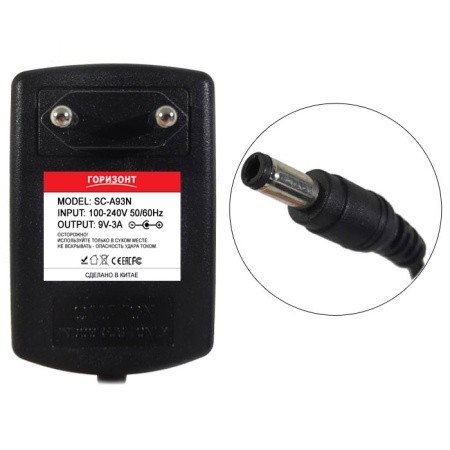 Блок питания  Горизонт  9V 3A = 2A (5.5*2.5) SC-A93N