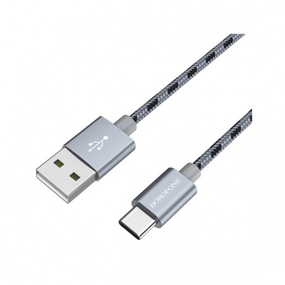 Кабель USB- Type-C Borofone BX24 1м 3А нейлон