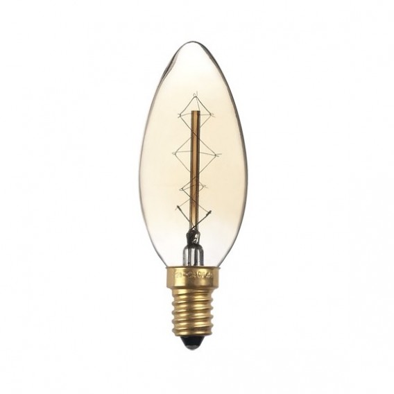 Лампа накаливания Jazzway RETRO C35 40W Е-14 Gold
