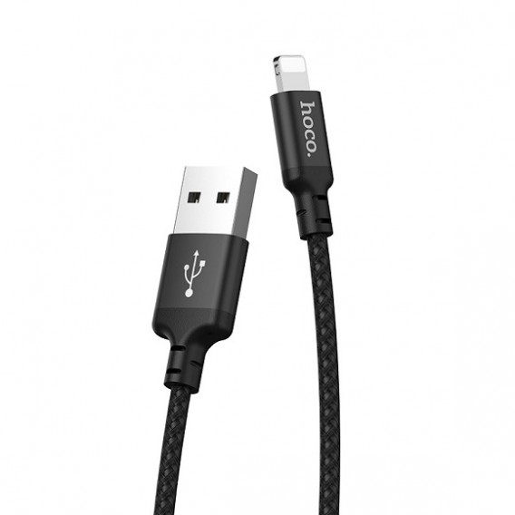 Кабель USB- lightning Hoco X14 2м 2А ткань