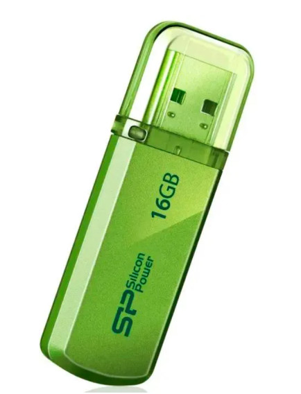 Флэш-диск Silicon Power 16GB USB 2.0 Helios 101 зеленый