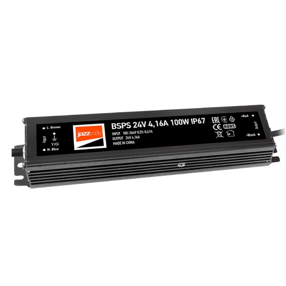 Блок питания Jazzway BSPS 24V 4,16A=100W IP67 3г. гарантии