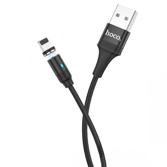 Кабель USB- lightning магнитный Hoco U76 1,2м 2A (только питание!)