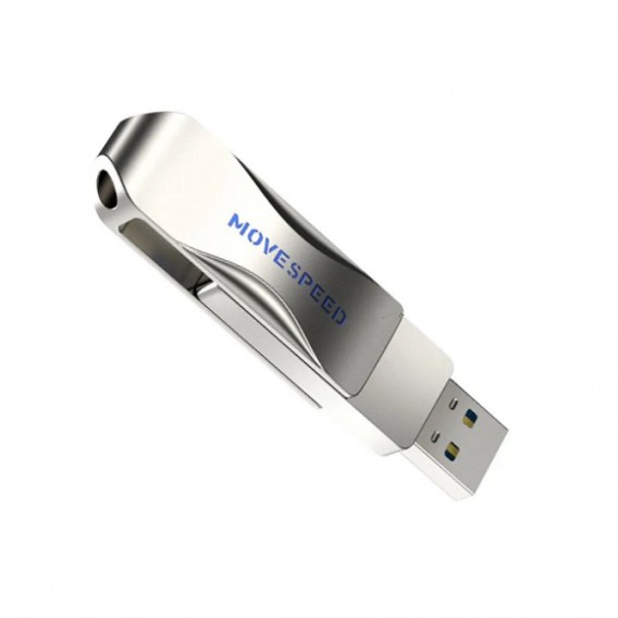 Флэш-диск Move Speed 128GB USB 3.0 YSULSP металл серебро