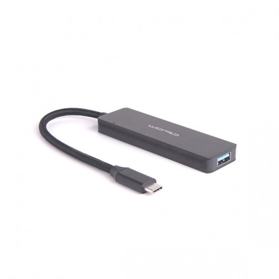 Хаб USB Атом Type-C 3.1 - 4*USB 3.0 кабель 15см (31006)