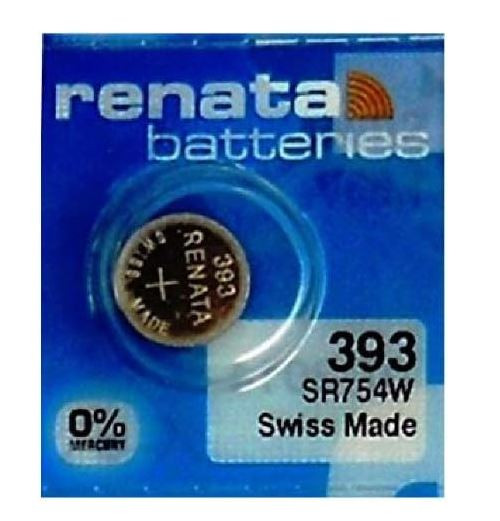 Батарейка Renata 393 (SR754W) BL 1/10/100