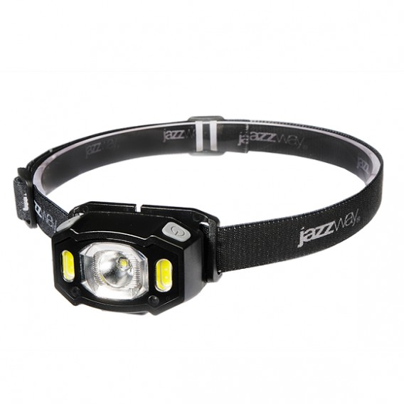 Фонарь Jazzway AccuH3-L5W LED, налобный черный (1200mAh Li-Pol, 6 реж)