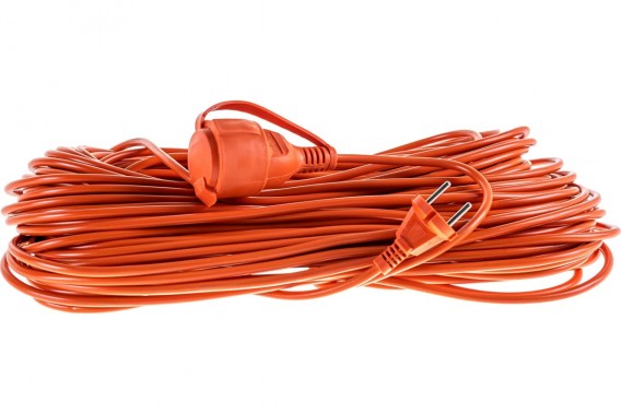 Удлинитель-шнур 50м Спутник (1 роз., 10А, max 2200Вт, 2*1,0мм, б/заземл., IP20)