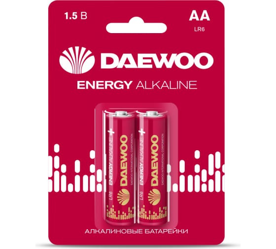 Батарейка Daewoo LR6 ENERGY ALKALINE BL 2/20/480