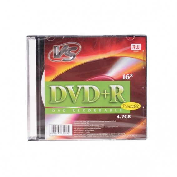 VS DVD+R 4.7Gb 16x Slim