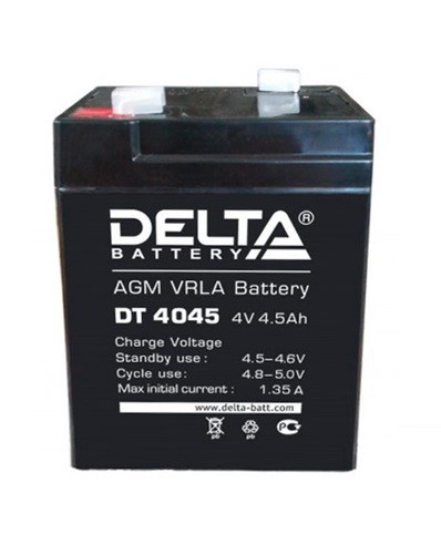 Аккумулятор для прожекторов Delta (4V 4,5 Ah) DT 4045 (70*47*105мм)