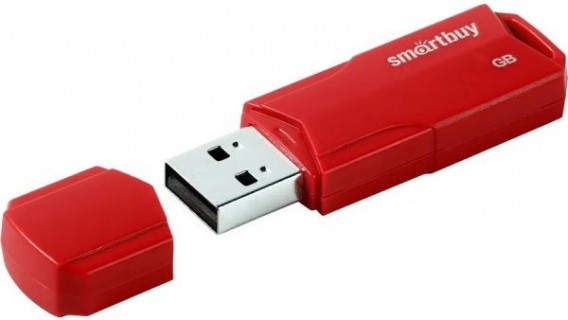 Флэш-диск SmartBuy 32GB USB 2.0 Clue красный