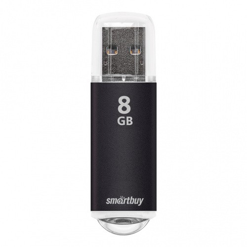 Флэш-диск SmartBuy 8GB USB 2.0 V-Cut черный